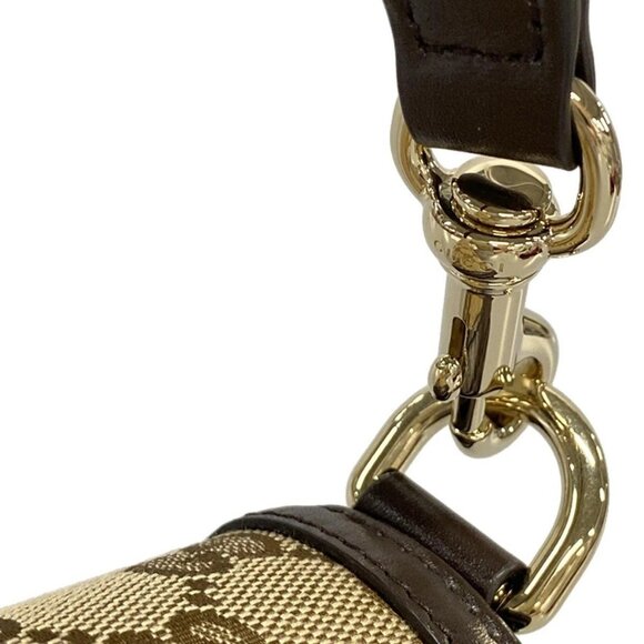 Auth GUCCI GG pattern, Shelly (web) 786027 Dark Brown Beige Multi Jacquard - Picture 11 of 16